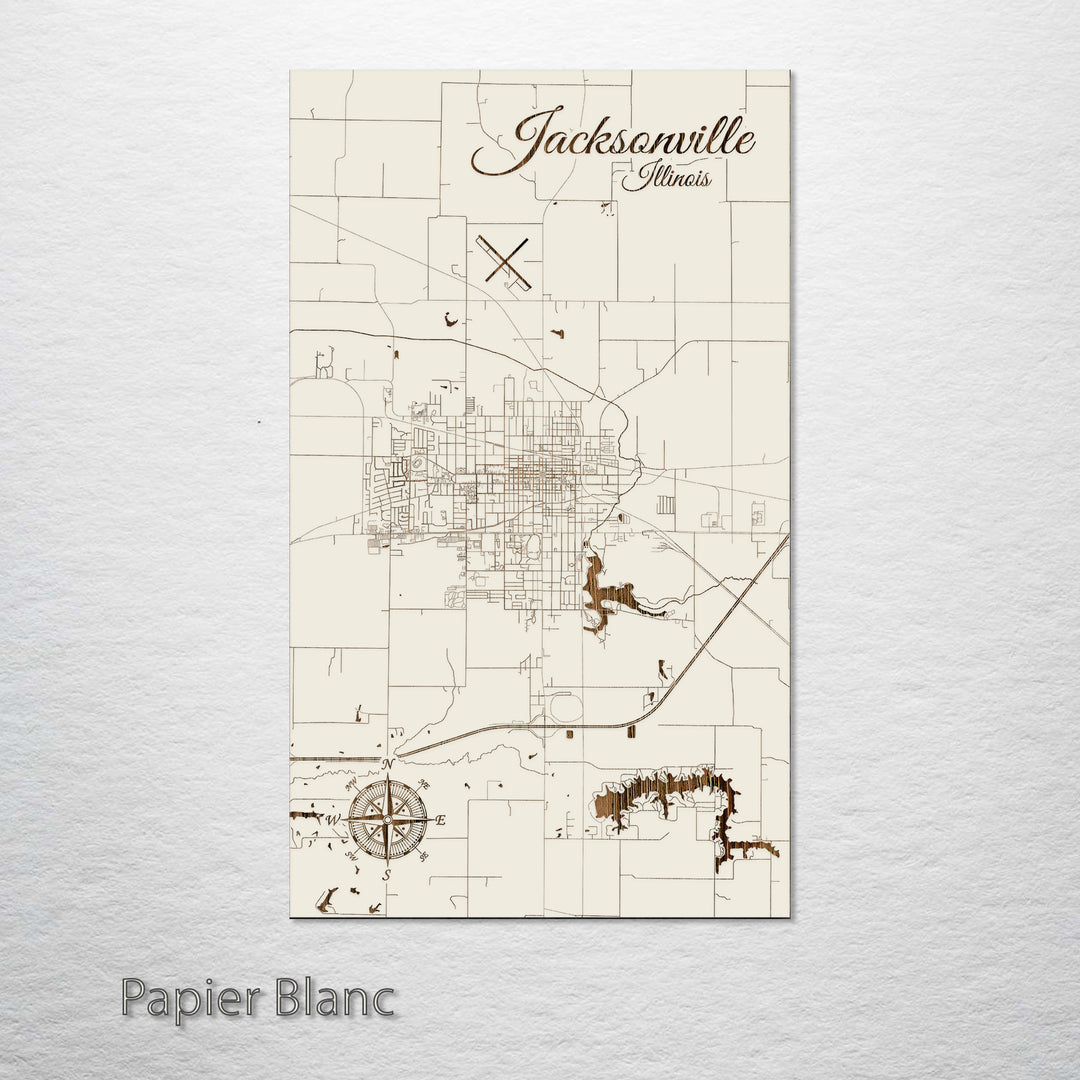 Jacksonville, Illinois Street Map