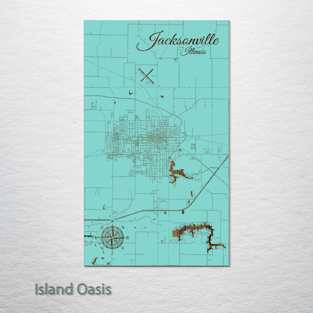 Jacksonville, Illinois Street Map