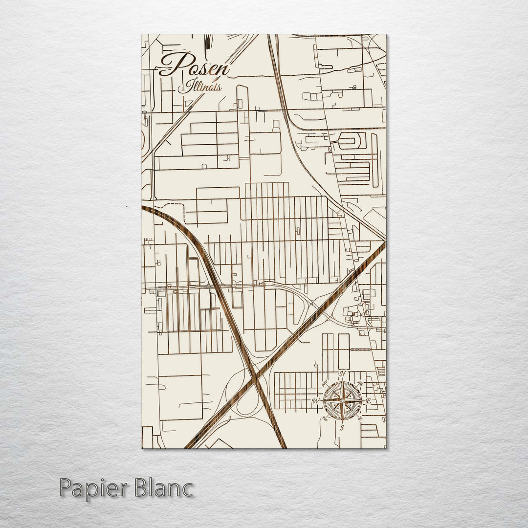 Posen, Illinois Street Map