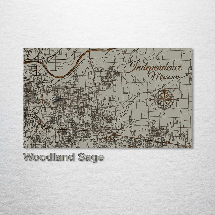 Independence, Missouri Street Map - Fire & Pine