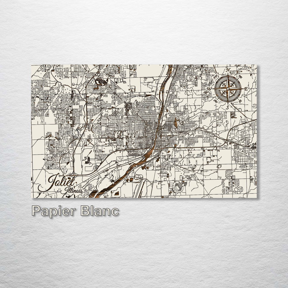 Joliet, Illinois Street Map - Fire & Pine