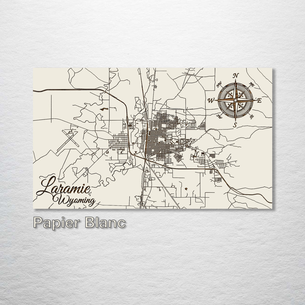 Laramie, Wyoming Street Map - Fire & Pine