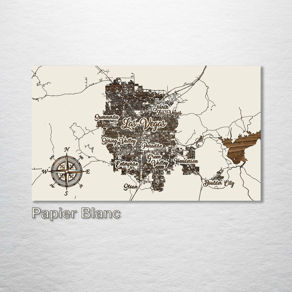 Las Vegas, Nevada Whimsical Map - Fire & Pine