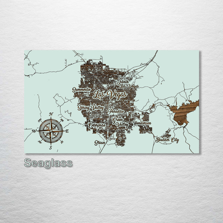 Las Vegas, Nevada Whimsical Map - Fire & Pine