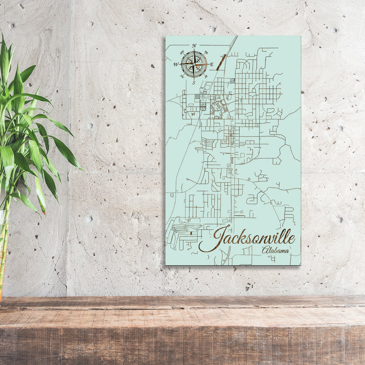 Jacksonville, Alabama Street Map