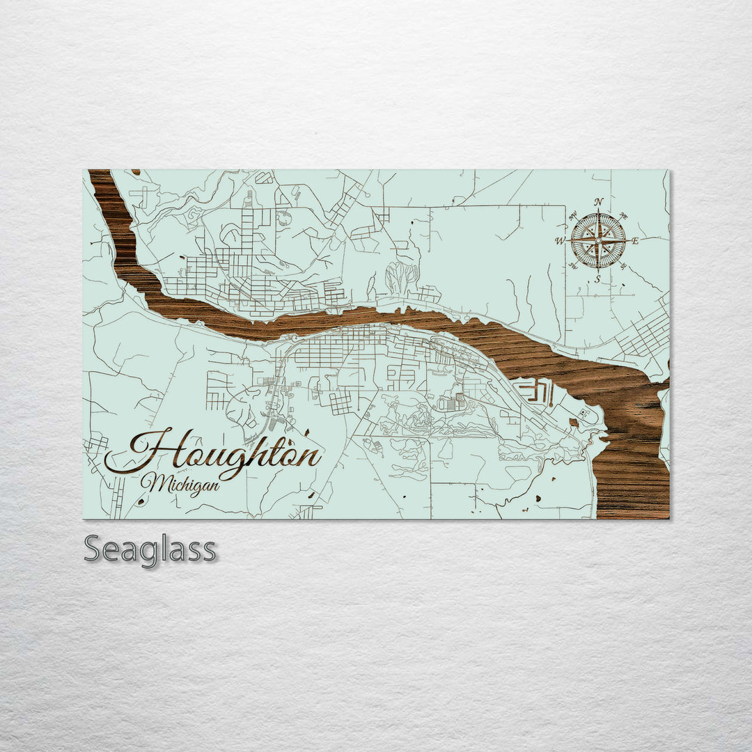 Houghton, Michigan Street Map