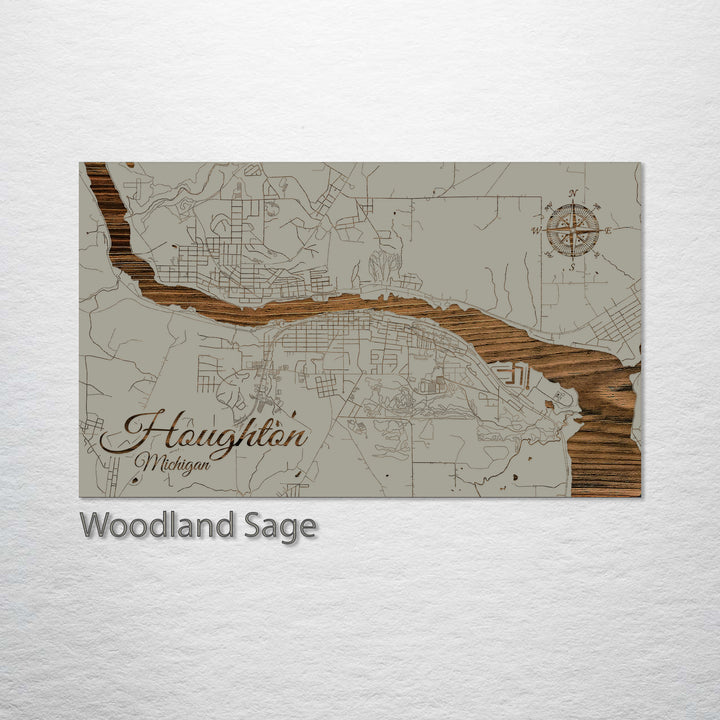 Houghton, Michigan Street Map