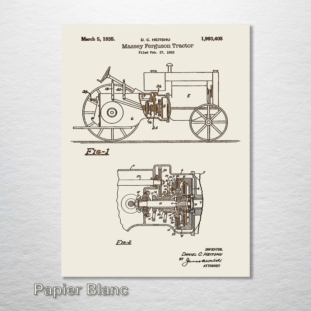 Massey Ferguson Tractor - Fire & Pine