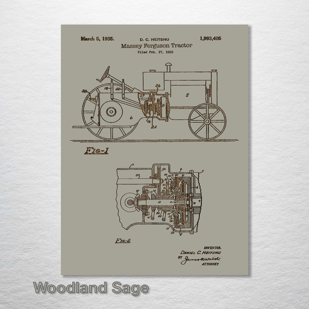 Massey Ferguson Tractor - Fire & Pine