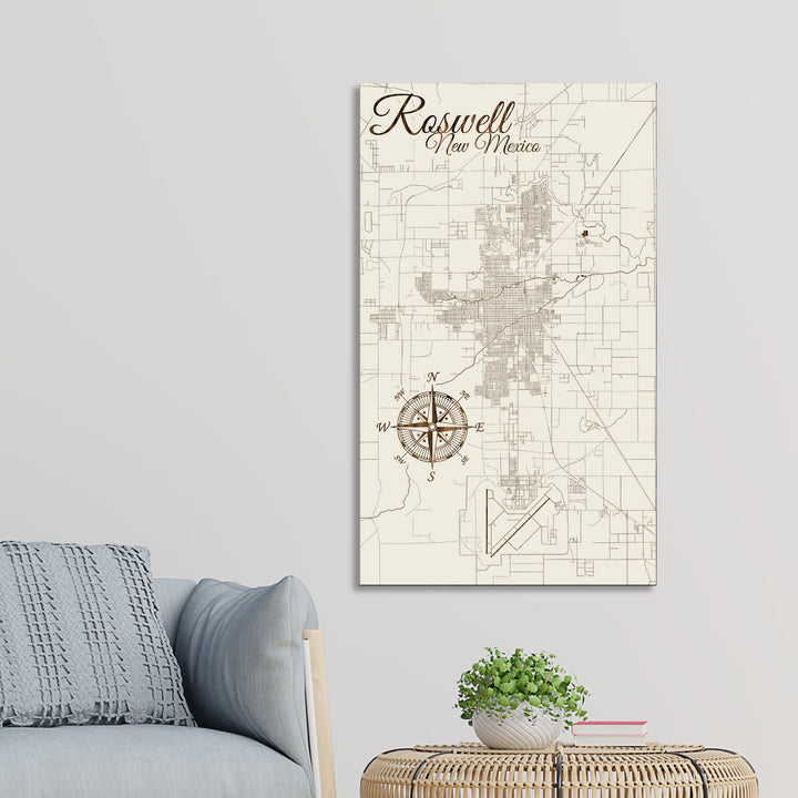 Roswell, New Mexico Street Map