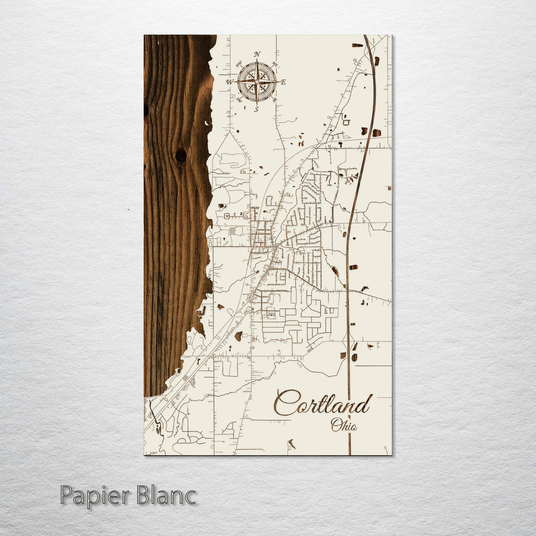 Cortland, Ohio Street Map