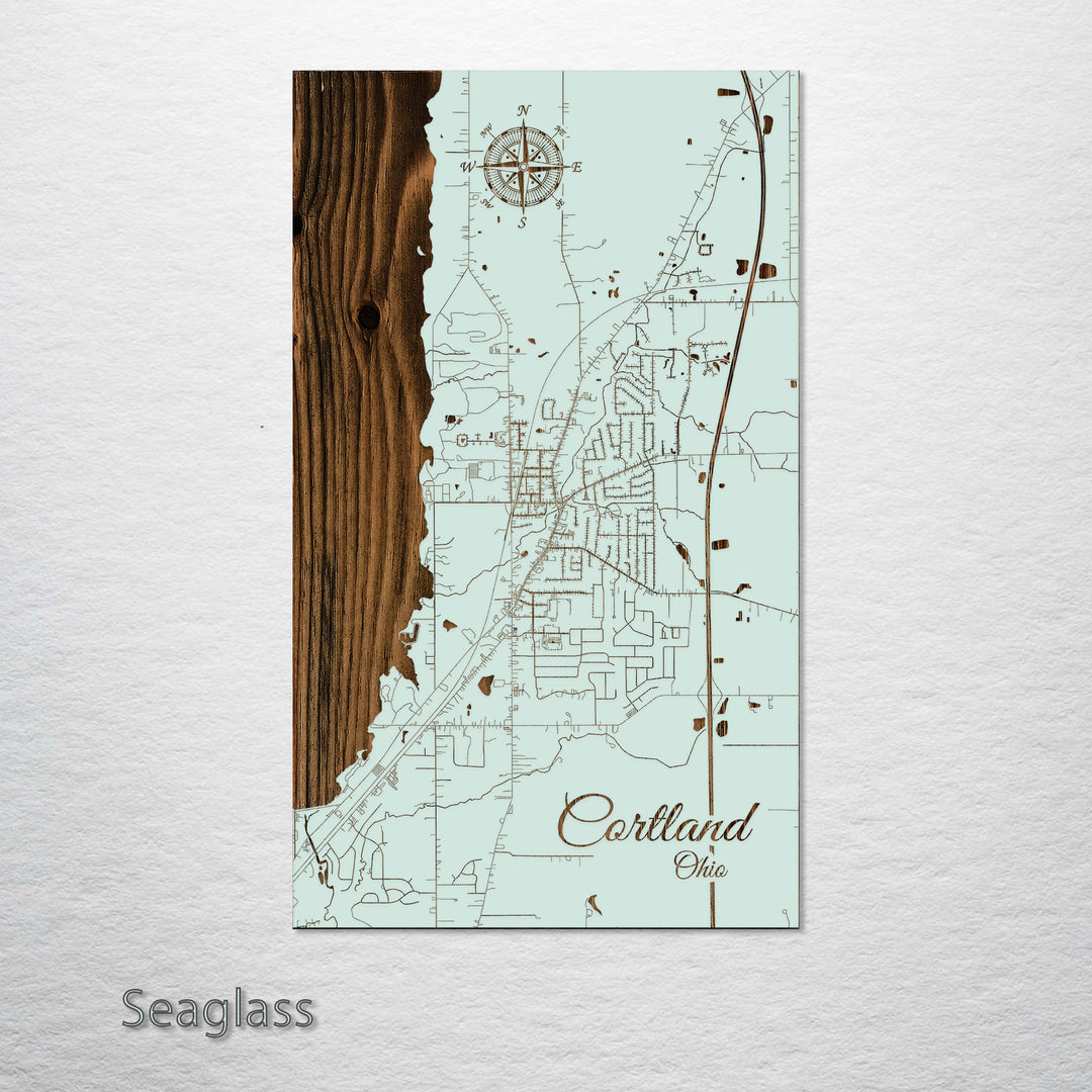 Cortland, Ohio Street Map