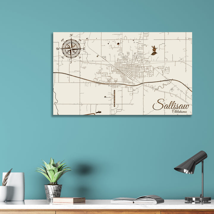 Sallisaw, Oklahoma Street Map