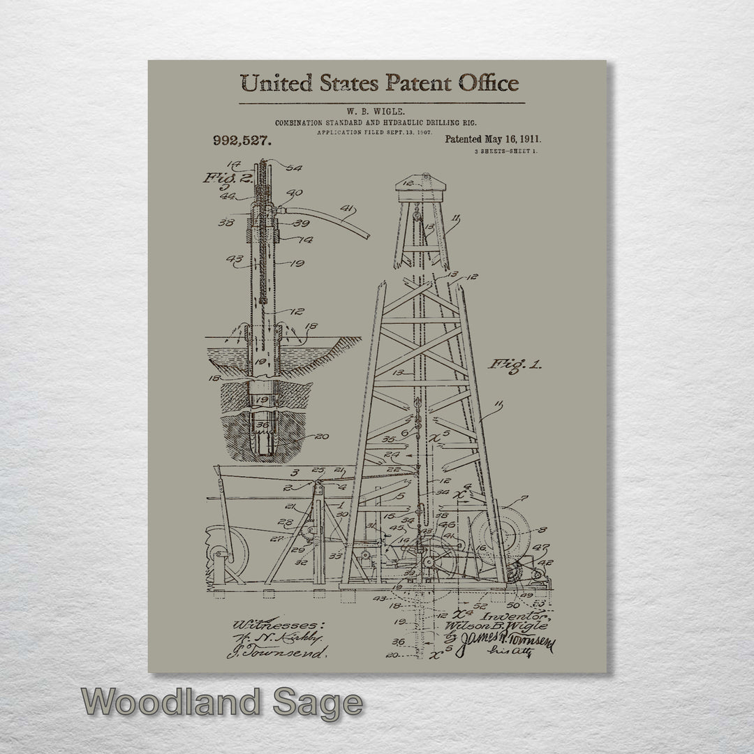 Oil Rig - Fire & Pine