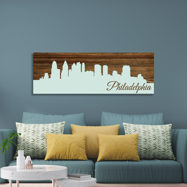 Philadelphia, Pennsylvania Skyline - Fire & Pine