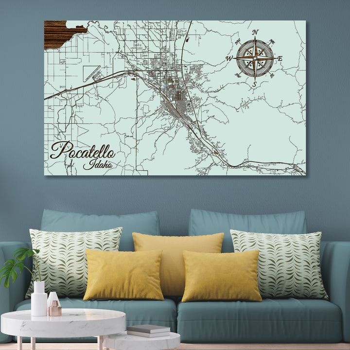 Pocatello, Idaho Street Map - Fire & Pine