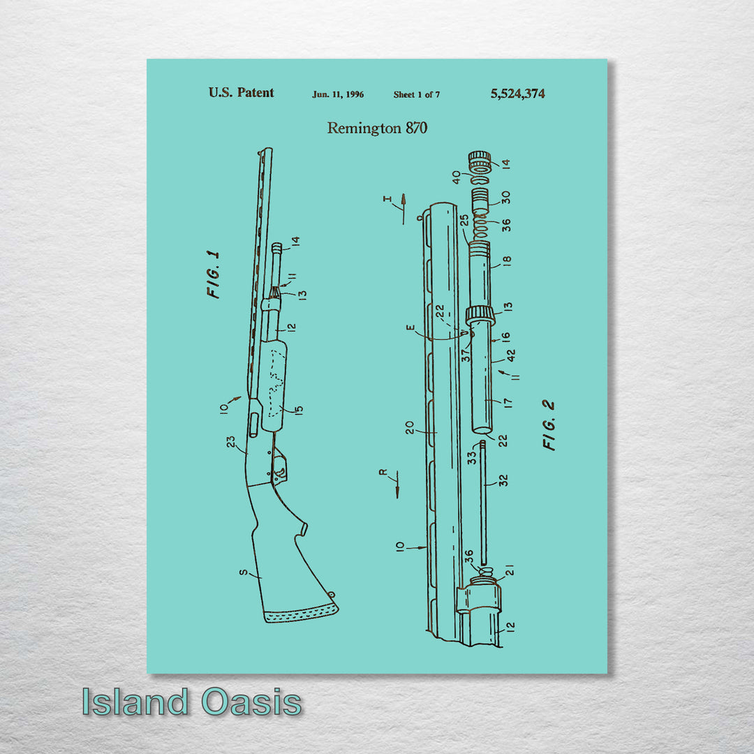 Remington 870 - Fire & Pine