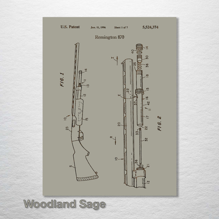 Remington 870 - Fire & Pine