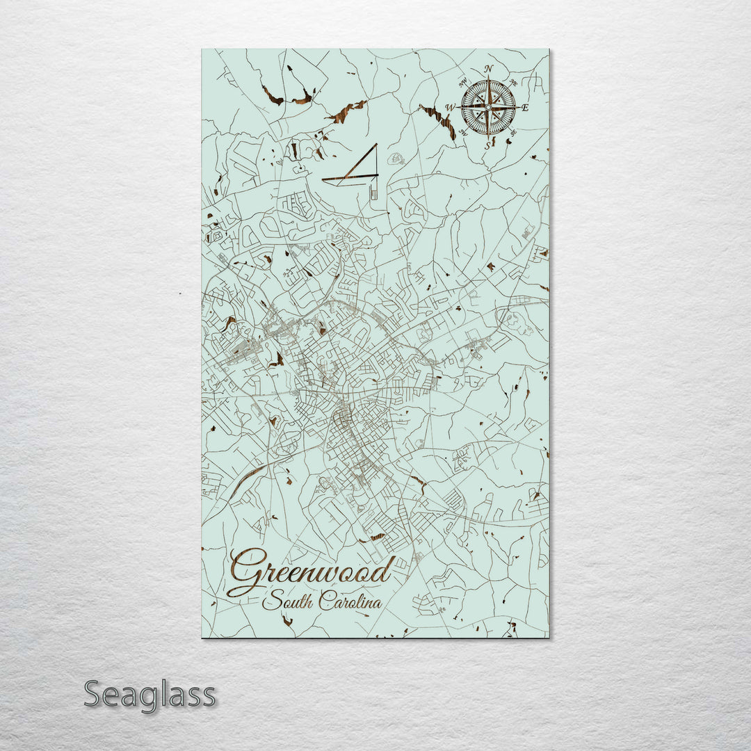 Greenwood, South Carolina Street Map