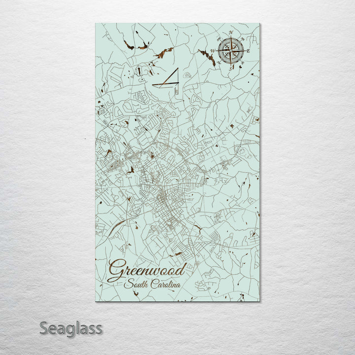 Greenwood, South Carolina Street Map