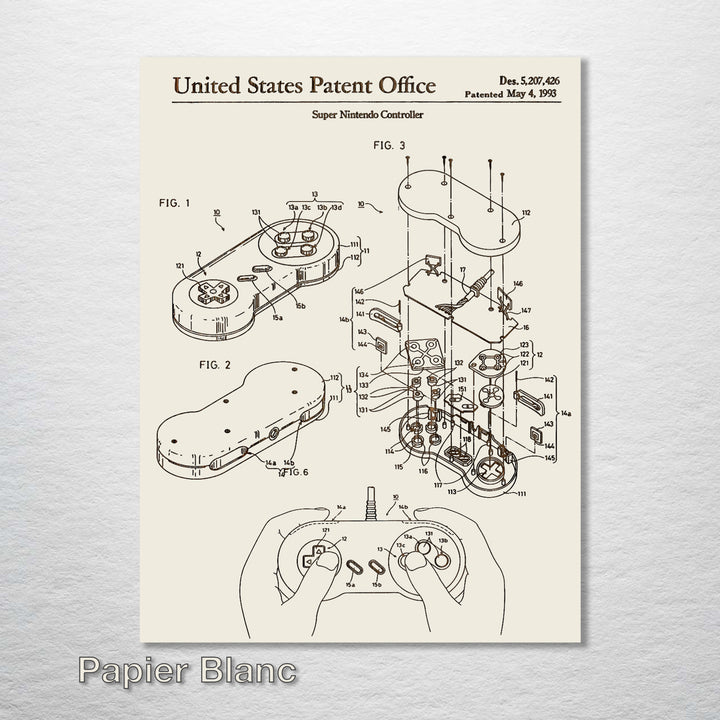 Super Nintendo Controller - Fire & Pine