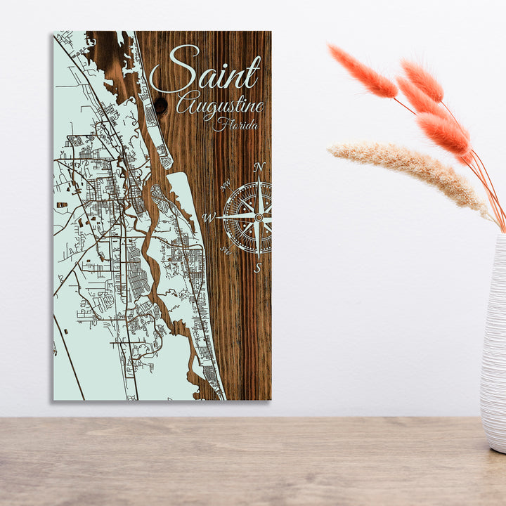 Saint Augustine, Florida Street Map - Fire & Pine