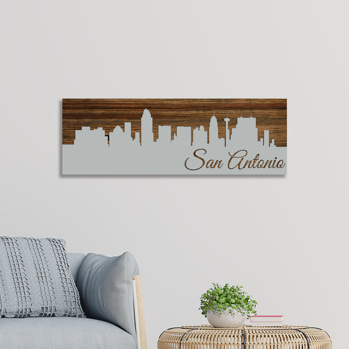 San Antonio, Texas Skyline - Fire & Pine