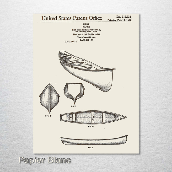 Canoe US Patent - Fire & Pine