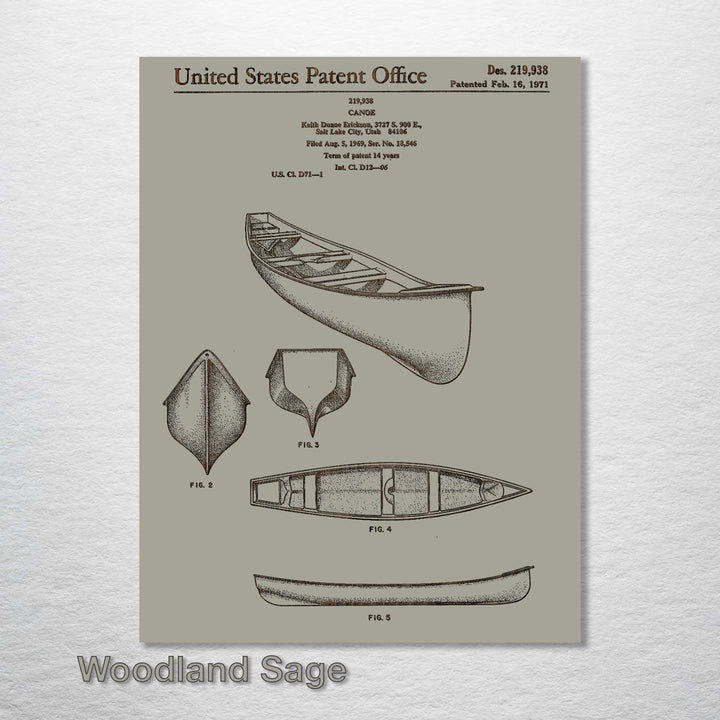 Canoe US Patent - Fire & Pine