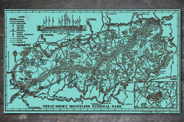 Great Smoky Mountains National Park 1941 - Fire & Pine