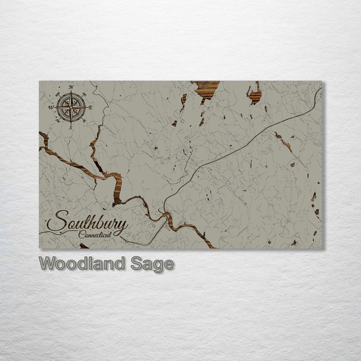 Southbury, Connecticut Street Map - Fire & Pine