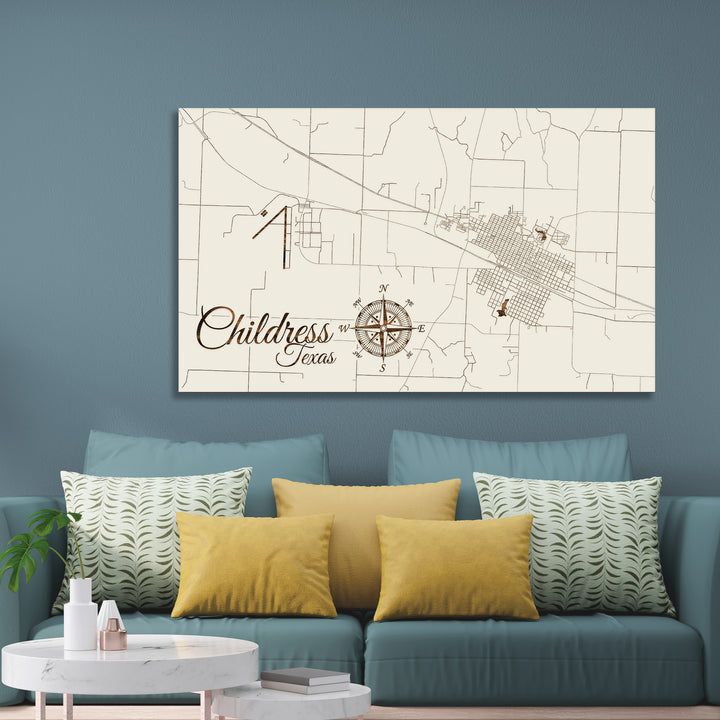 Childress, Texas Street Map