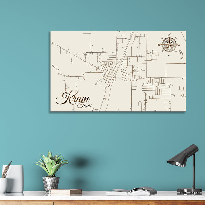 Krum, Texas Street Map