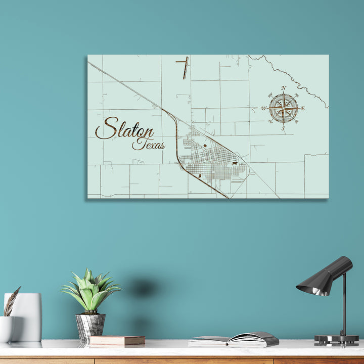 Slaton, Texas Street Map