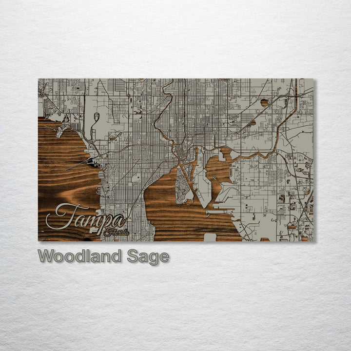 Tampa, Florida Street Map - Fire & Pine