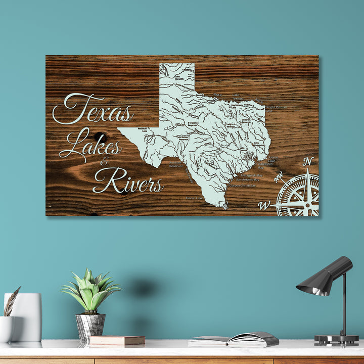 Texas Lakes & Rivers - Fire & Pine