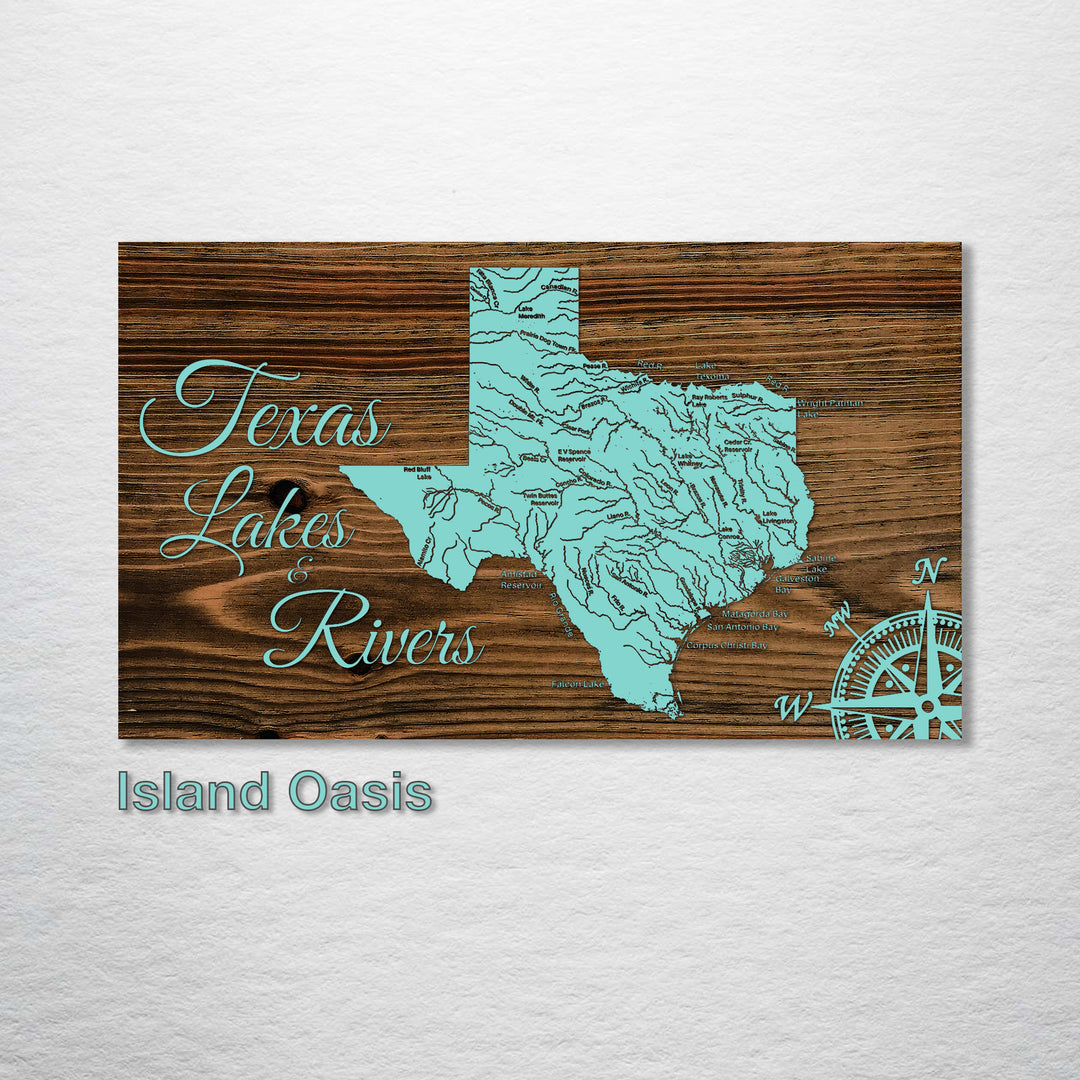 Texas Lakes & Rivers - Fire & Pine