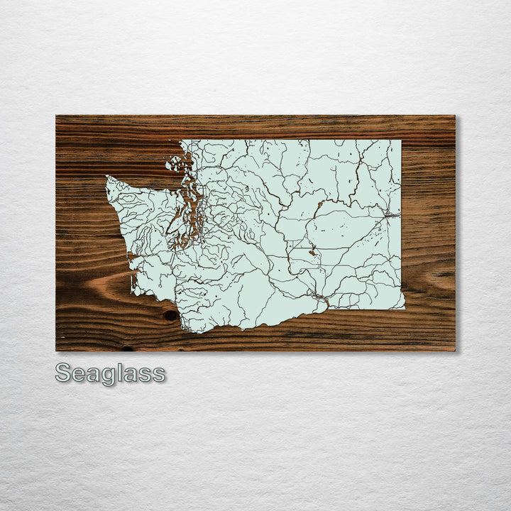 Washington Isolated Map - Fire & Pine