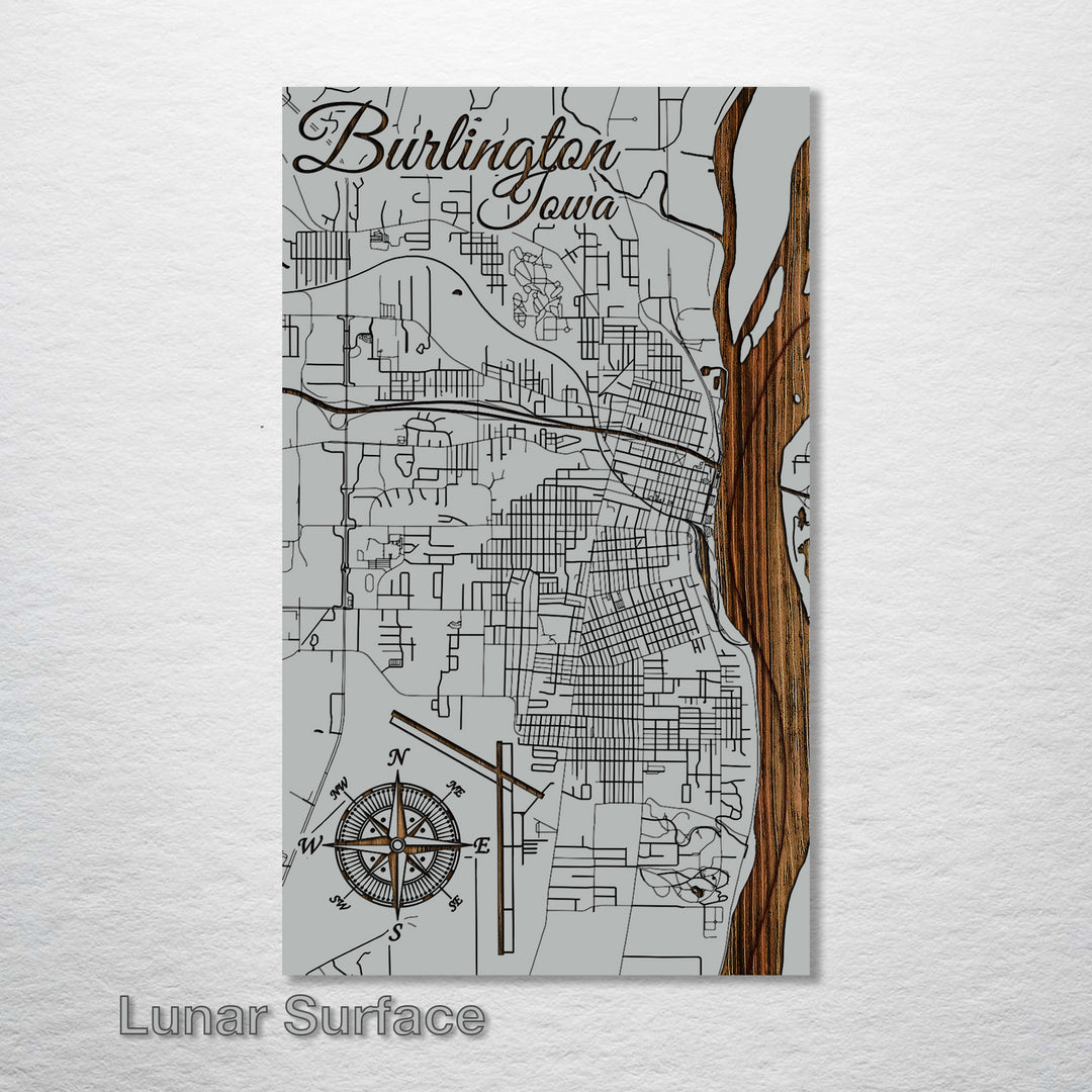 Burlington, Iowa Street Map