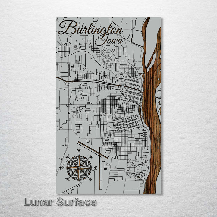 Burlington, Iowa Street Map