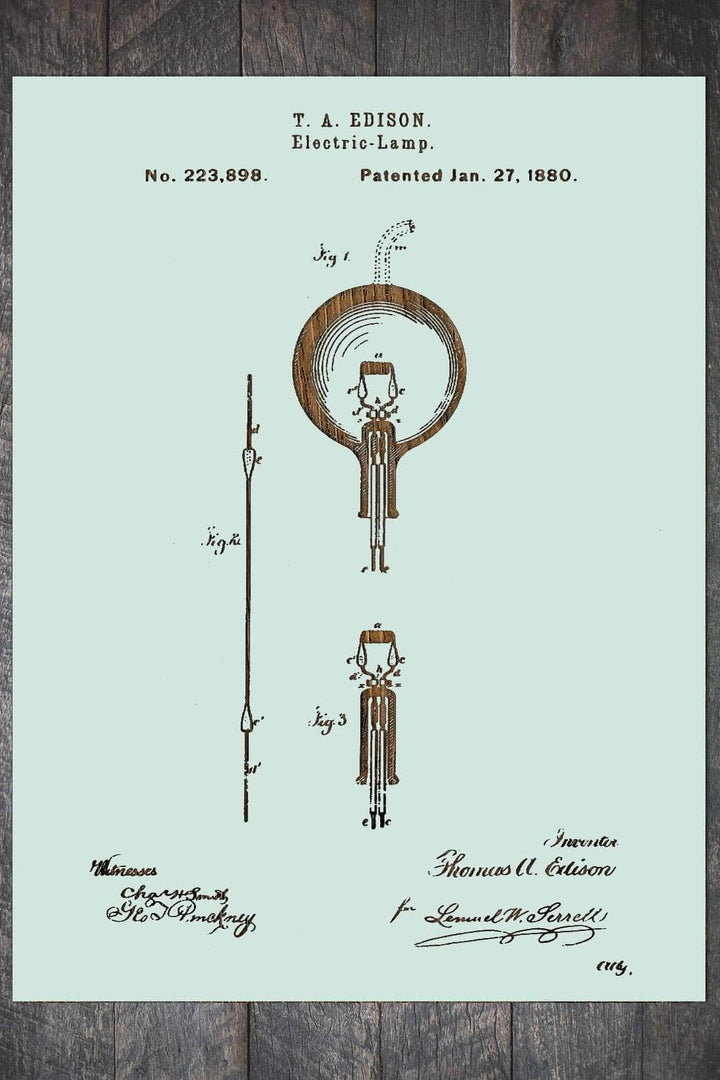 Edison Light Bulb 1880 - Fire & Pine