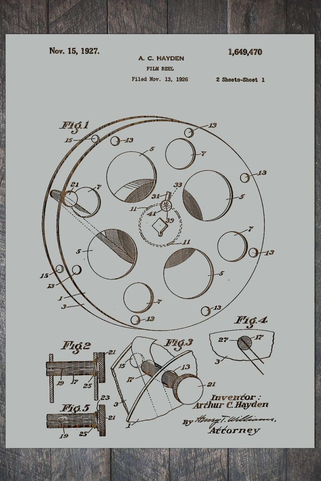 Film Reel 1926 - Fire & Pine