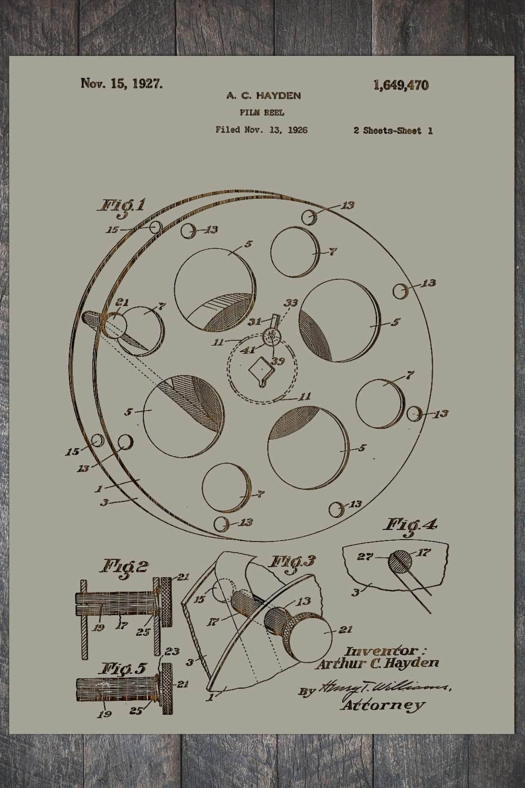 Film Reel 1926 - Fire & Pine