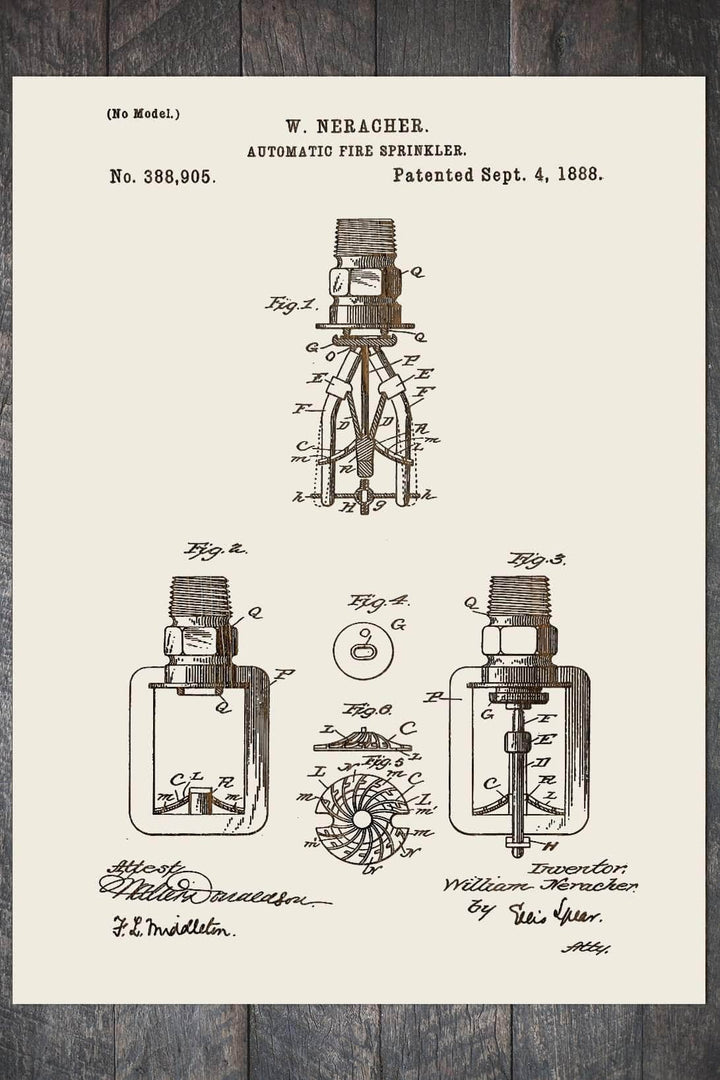 Fire Sprinkler 1888 - Fire & Pine