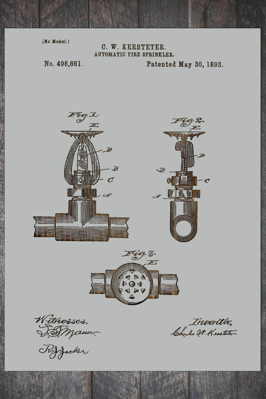 Fire Sprinkler 1893 - Fire & Pine