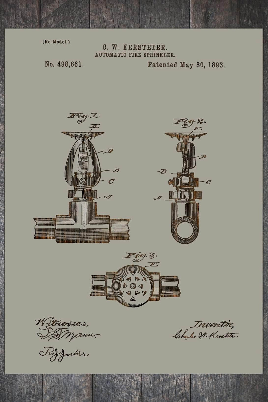 Fire Sprinkler 1893 - Fire & Pine