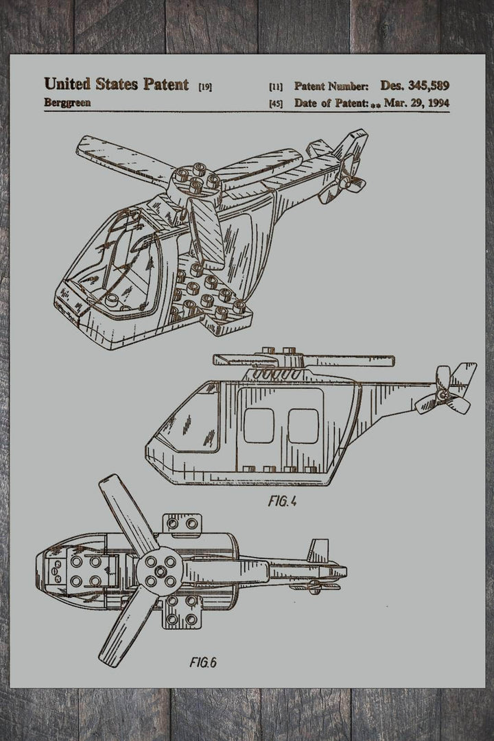 Lego Helicopter - Fire & Pine