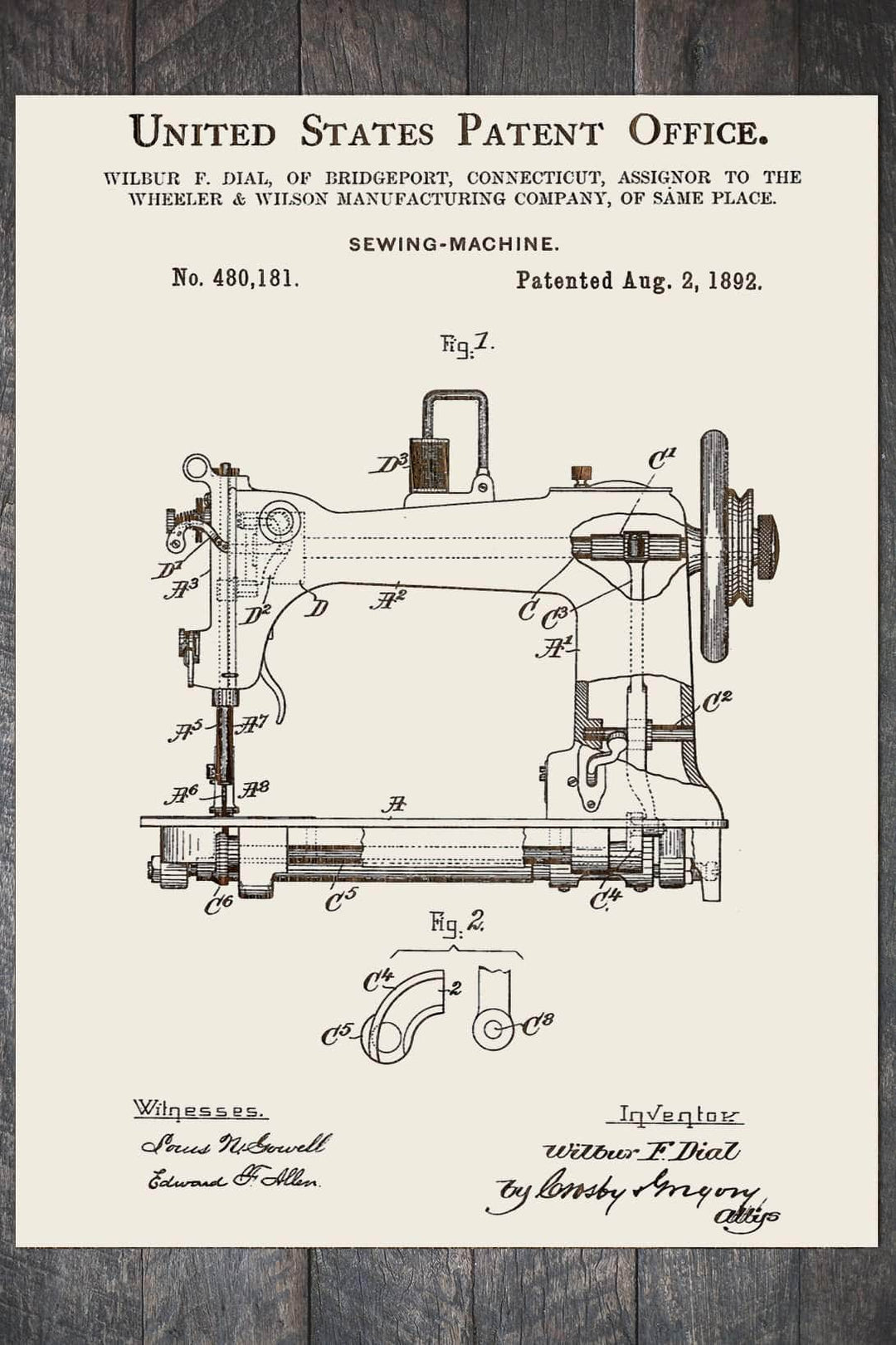 Sewing Machine - Fire & Pine