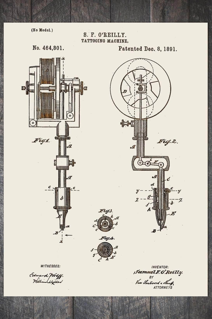 Tattooing Machine - Fire & Pine