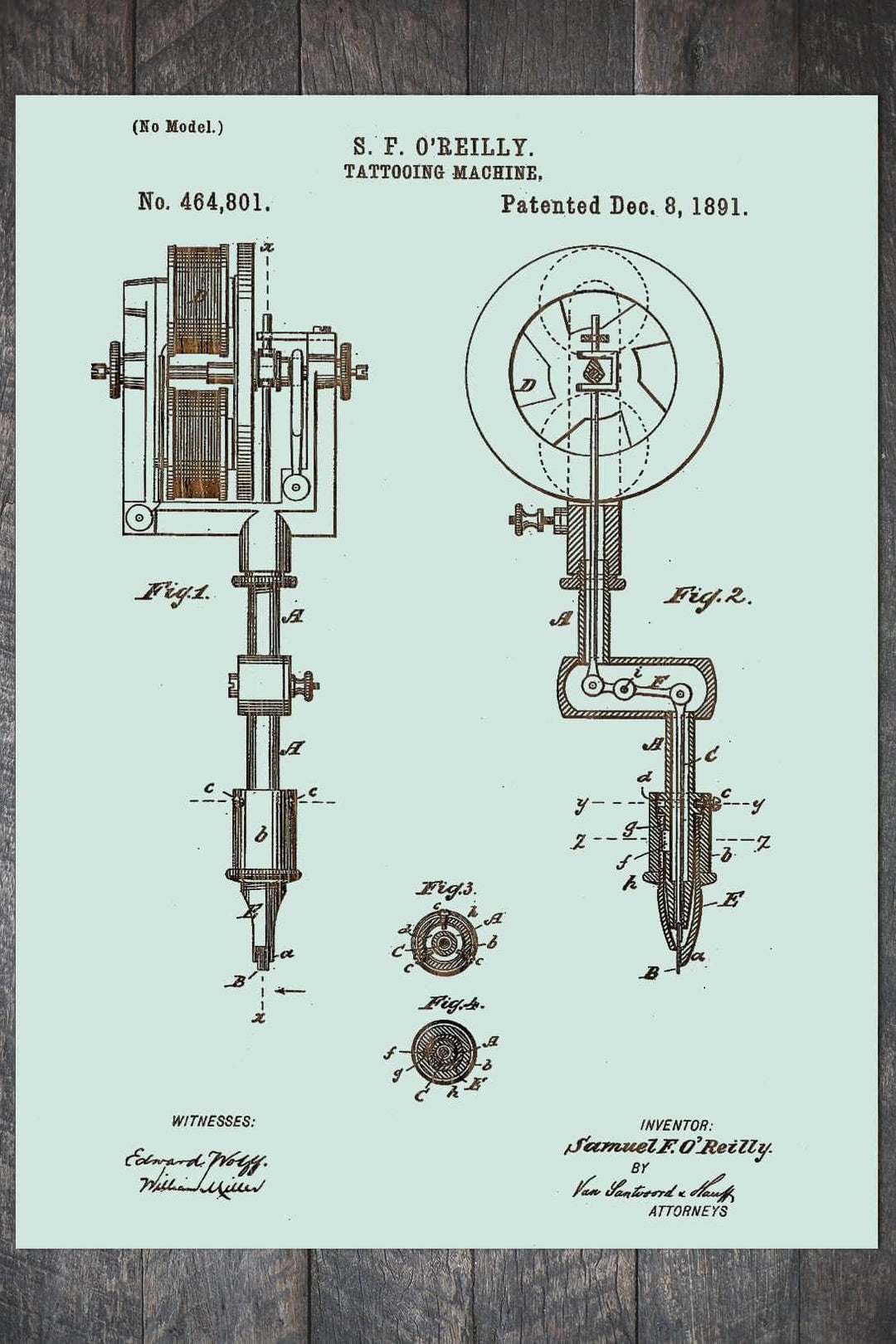 Tattooing Machine - Fire & Pine